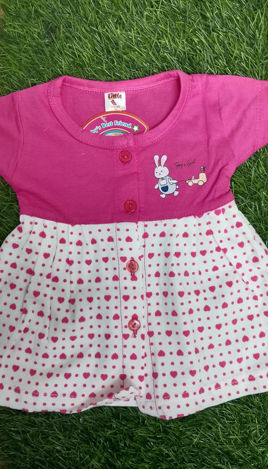 BABY FROCK HEART DOT 3721