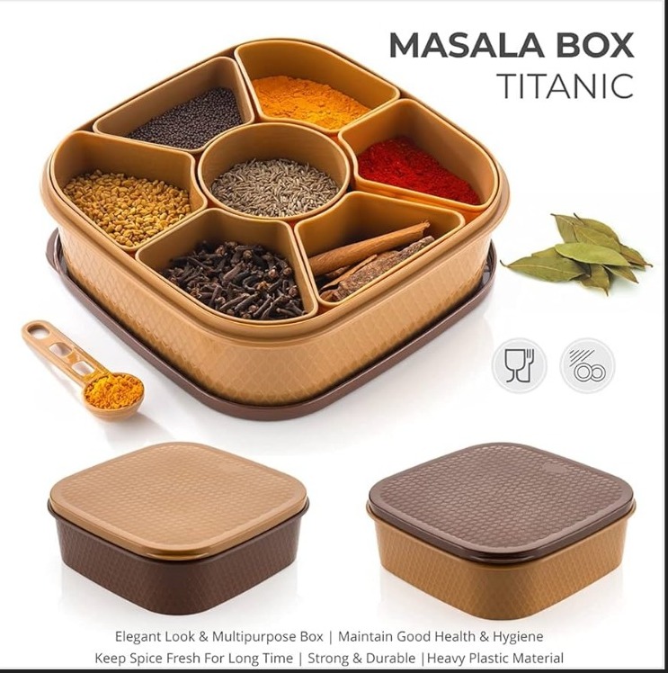 MULTIPURPOSE SQUARE MASALA BOX