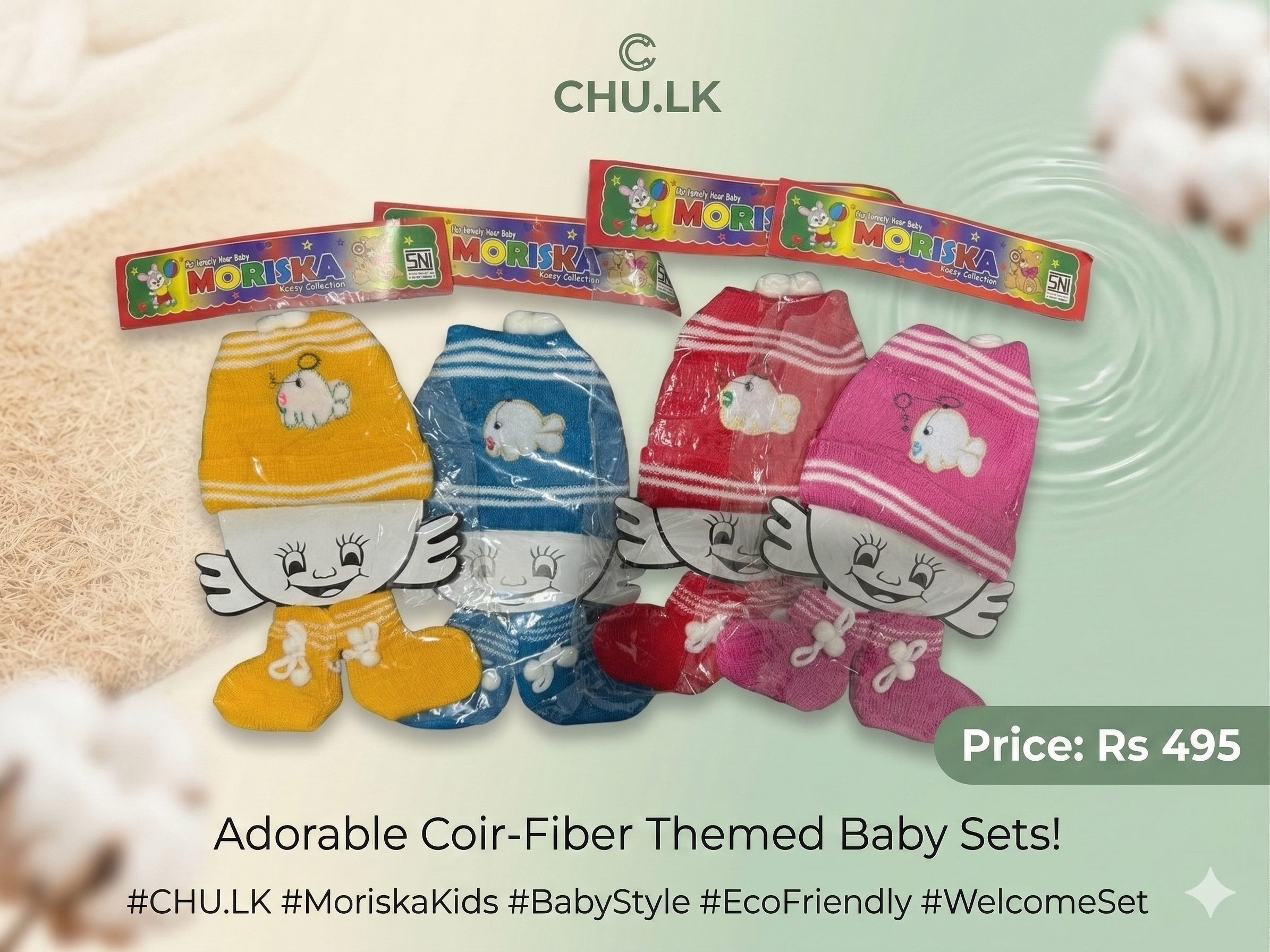 MORISKA Wool Cap &amp; Socks