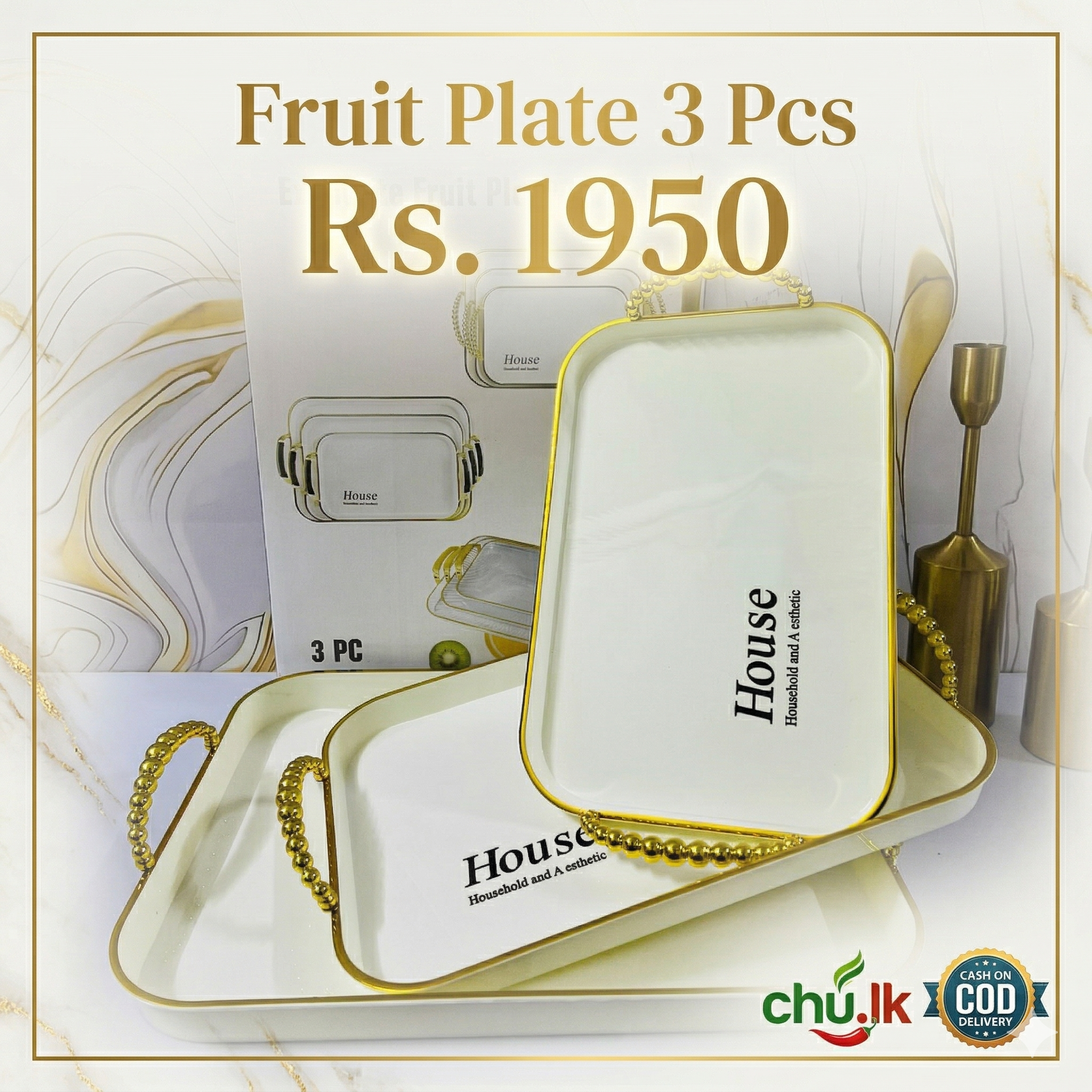 3pcs Fruit Plate