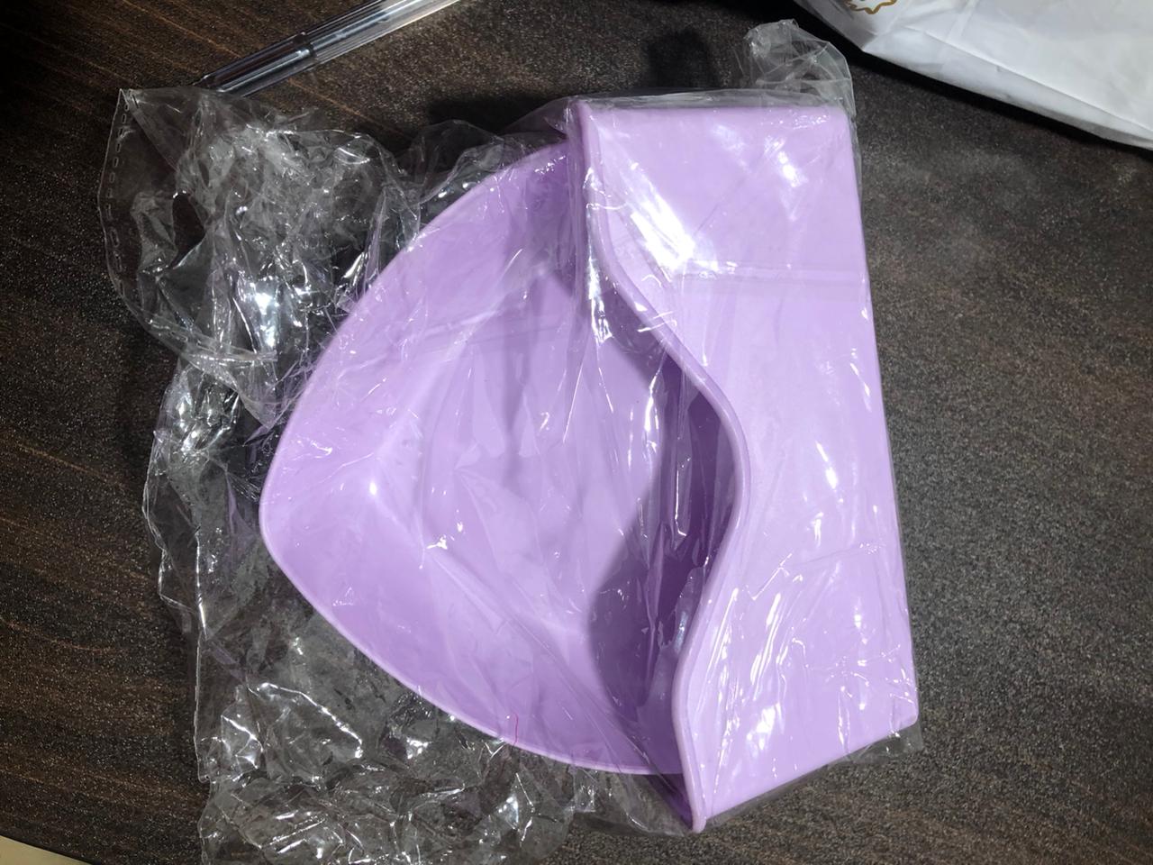 10PCS SERVING PLATE PLASTIC  HEART SHAPE