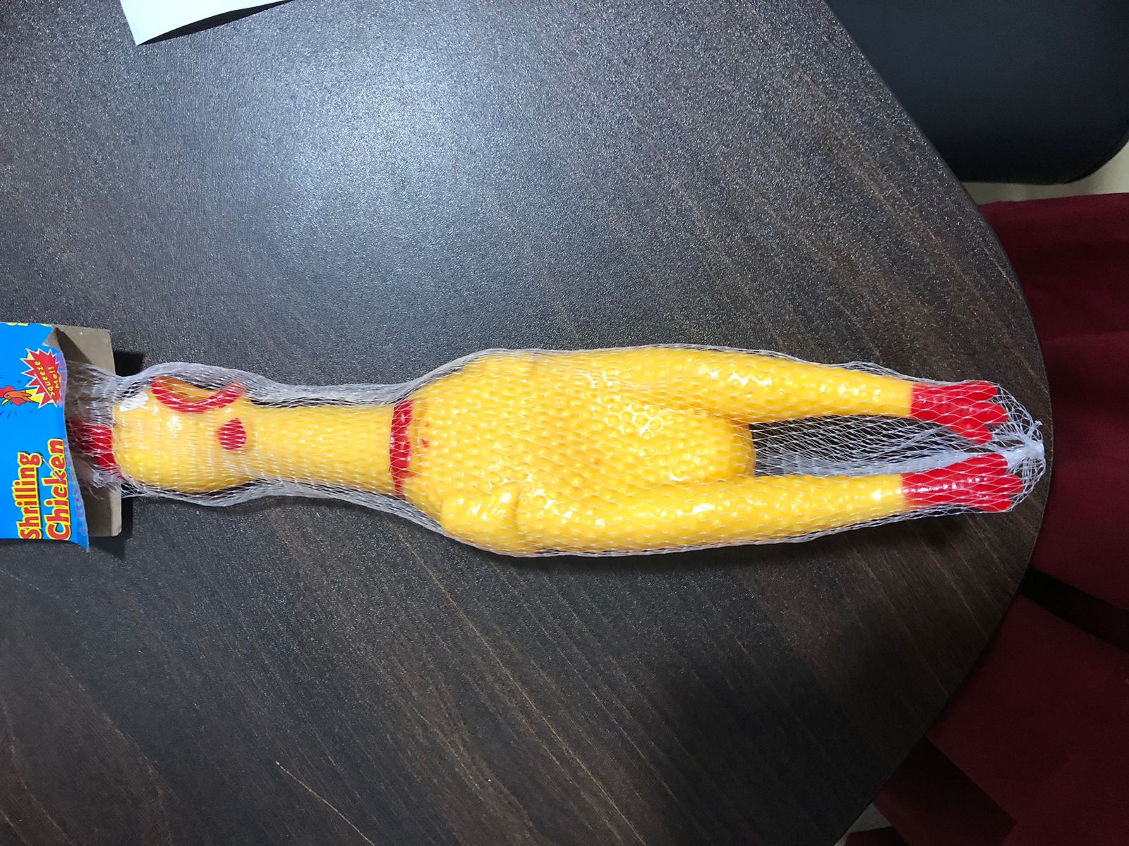 RUBBER TOY CHICKEN SMALL